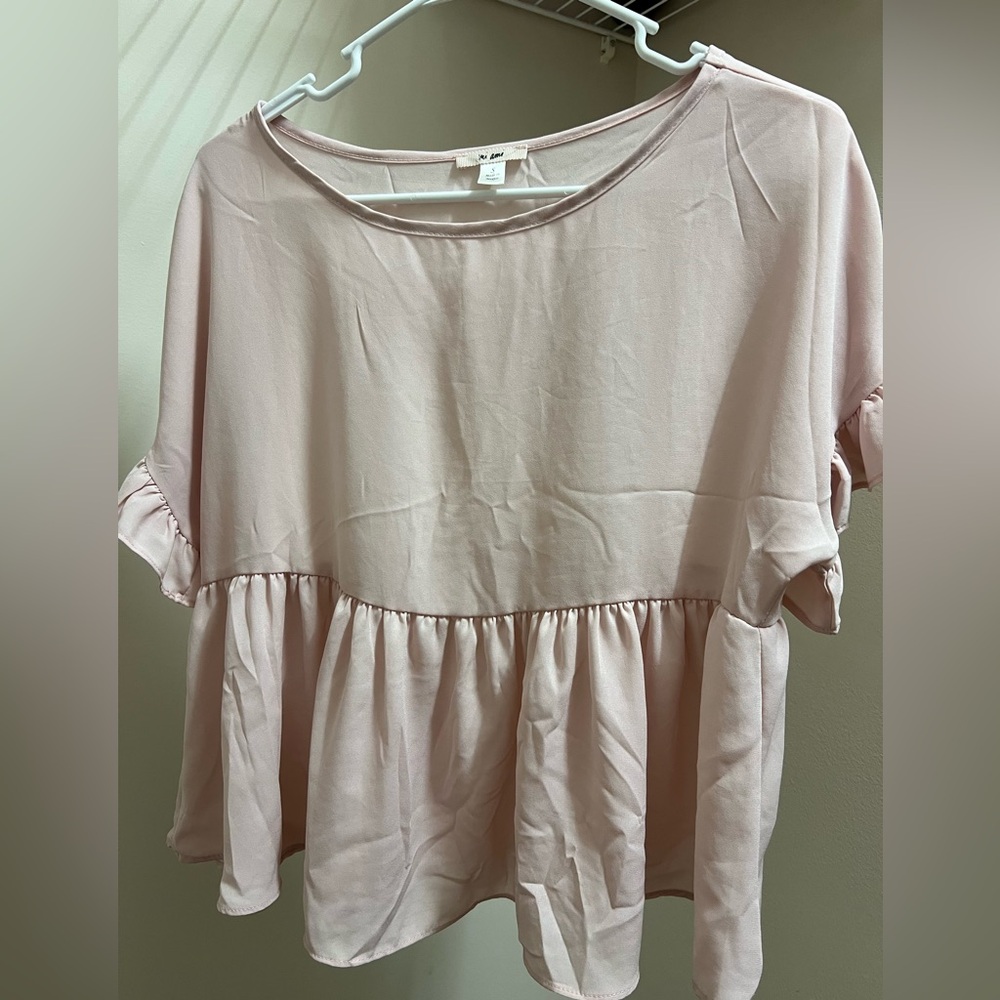 Baby Pink Blouse in Excellent Condition! Size S